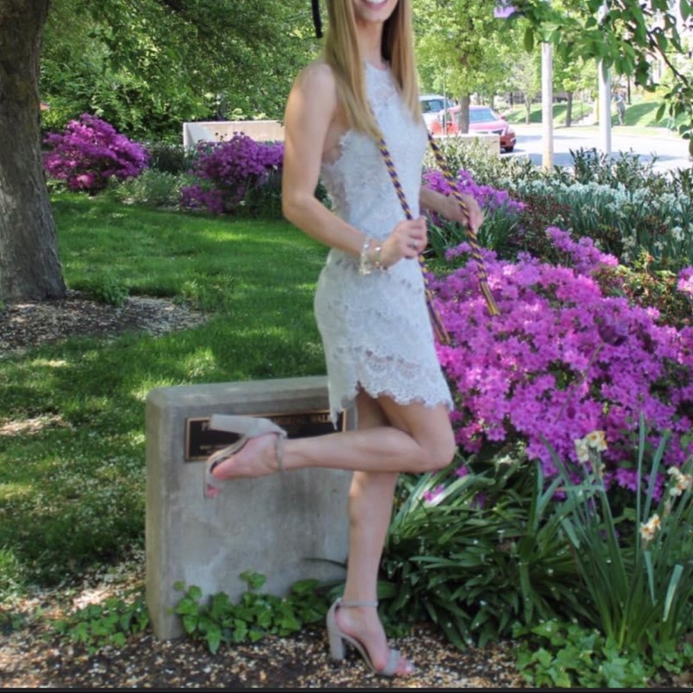 Free People Grey Lace Dress - Picture 8 of 8